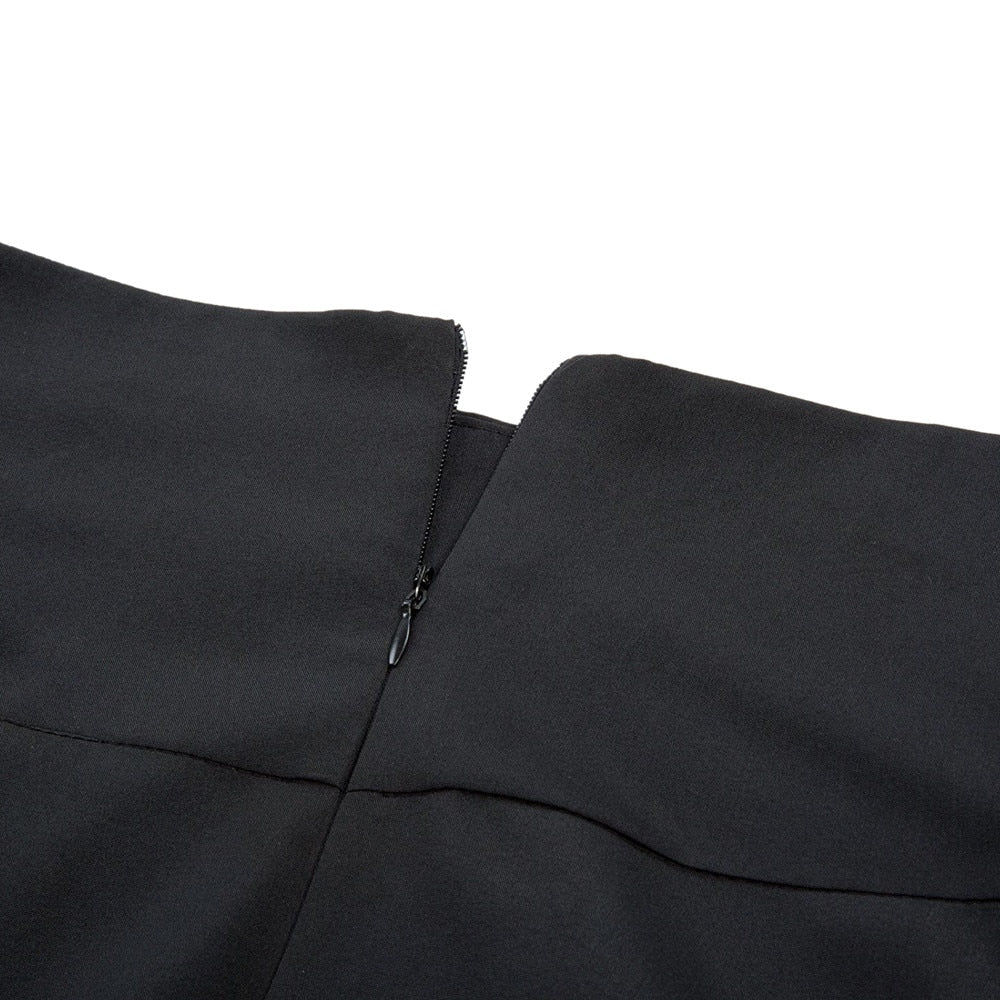 Sexy talla grande XXL mujeres gris Retro cintura alta plisada Maxi falda Vintage faldas largas