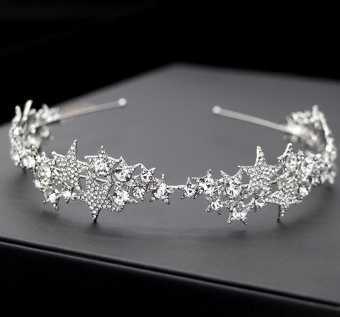 Star Crown New Hair Band Wedding Hair Accessories Bridal Jewelry