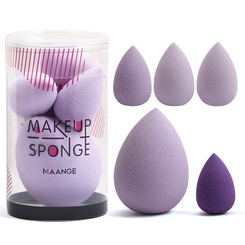 5Pcs Cosmetic Puff Makeup Sponge Set Blender Makeup Tools Beauty Face Foundation Blending for Liquid Cream and Powder New