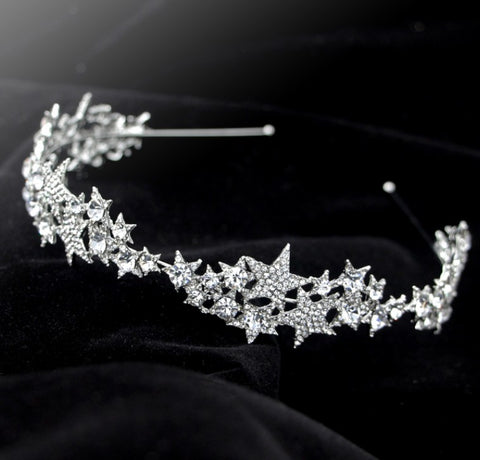 Star Crown New Hair Band Wedding Hair Accessories Bridal Jewelry