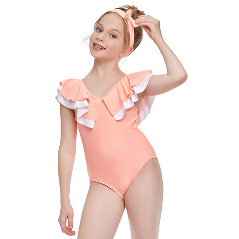 New One Piece Flash Girls Swimwear New Children Swimwear