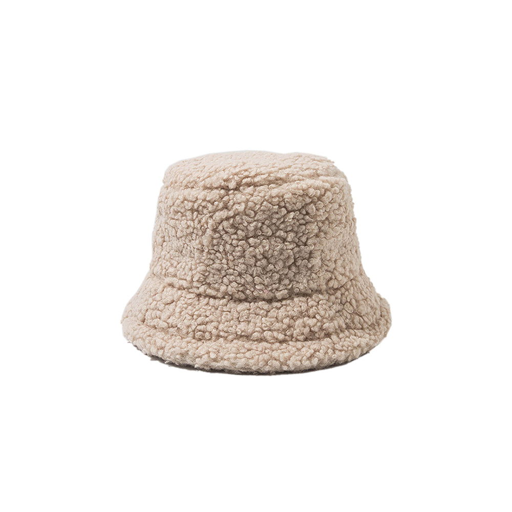 Women Bucket Hat Winter Fisherman Hats Leisure Versatile Knit Wool Hat Outdoor Streetwear Fashionable Folding Cap
