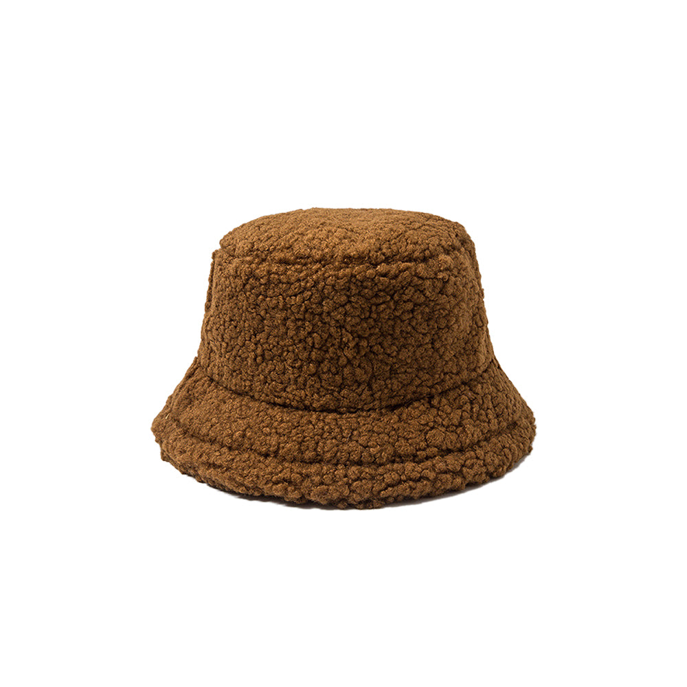 Women Bucket Hat Winter Fisherman Hats Leisure Versatile Knit Wool Hat Outdoor Streetwear Fashionable Folding Cap