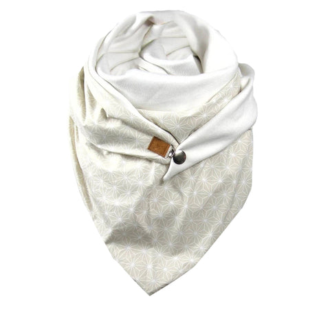 Winter Scarf For Women Soild Dot Printing Button Soft Wrap Casual Warm Scarves Shawls Scarf
