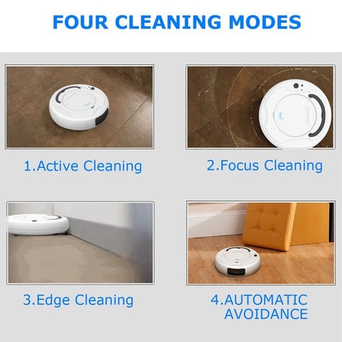 1800 Pa Multi-function Robot Vacuum Cleaner Cleaning Machine Intelligent Charging Vacuum Cleaner Three-in-one Sweeping Machine